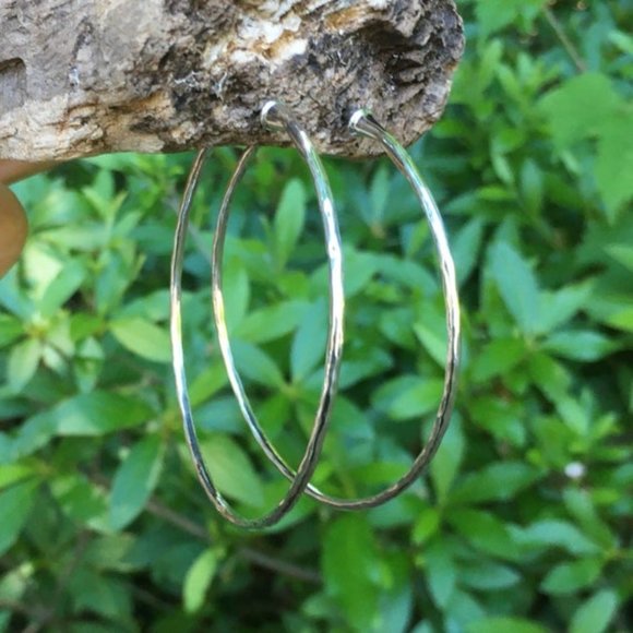 Silpada sterling silver Essential Hoop earrings (P3461) - Picture 1 of 6